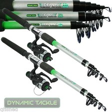 2 TELESCOPIC FISHING RODS AND